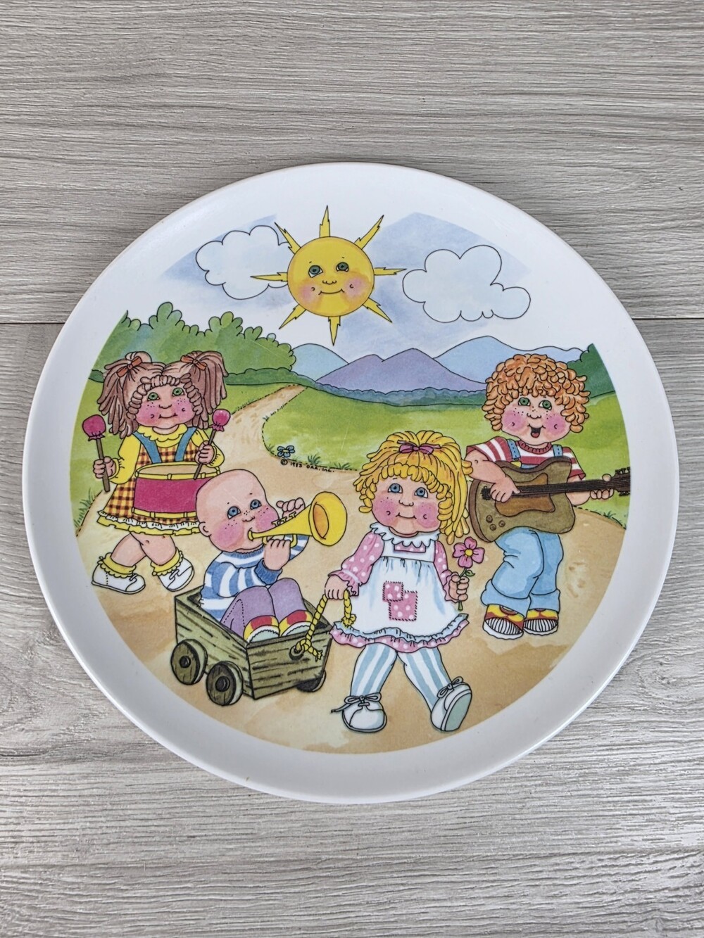 Vintage 1983 Cabbage Patch Kids Melamine Plastic 9” Plate by OAA Inc g57